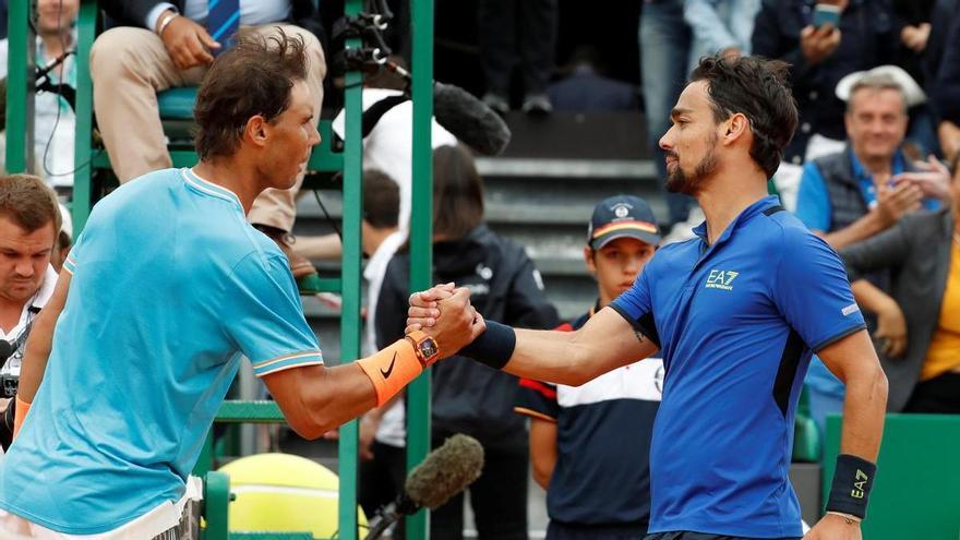 ¡Polémica! Fognini acusa a Nadal de fingir su lesión