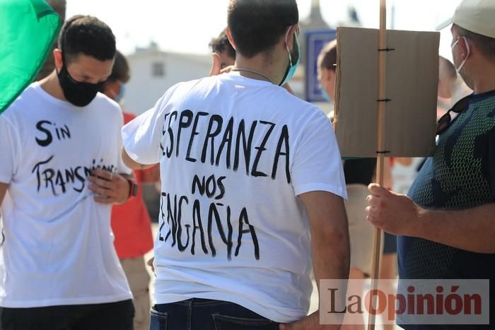 Protesta de policías en La Manga