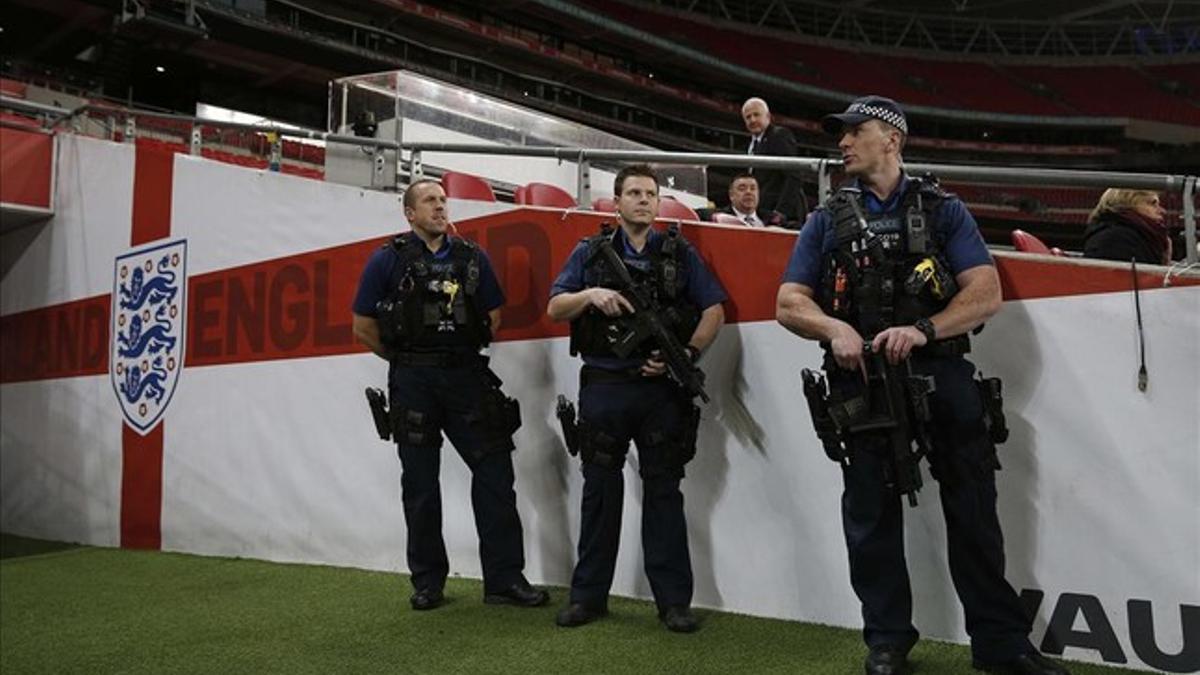 seguridad en Wembley