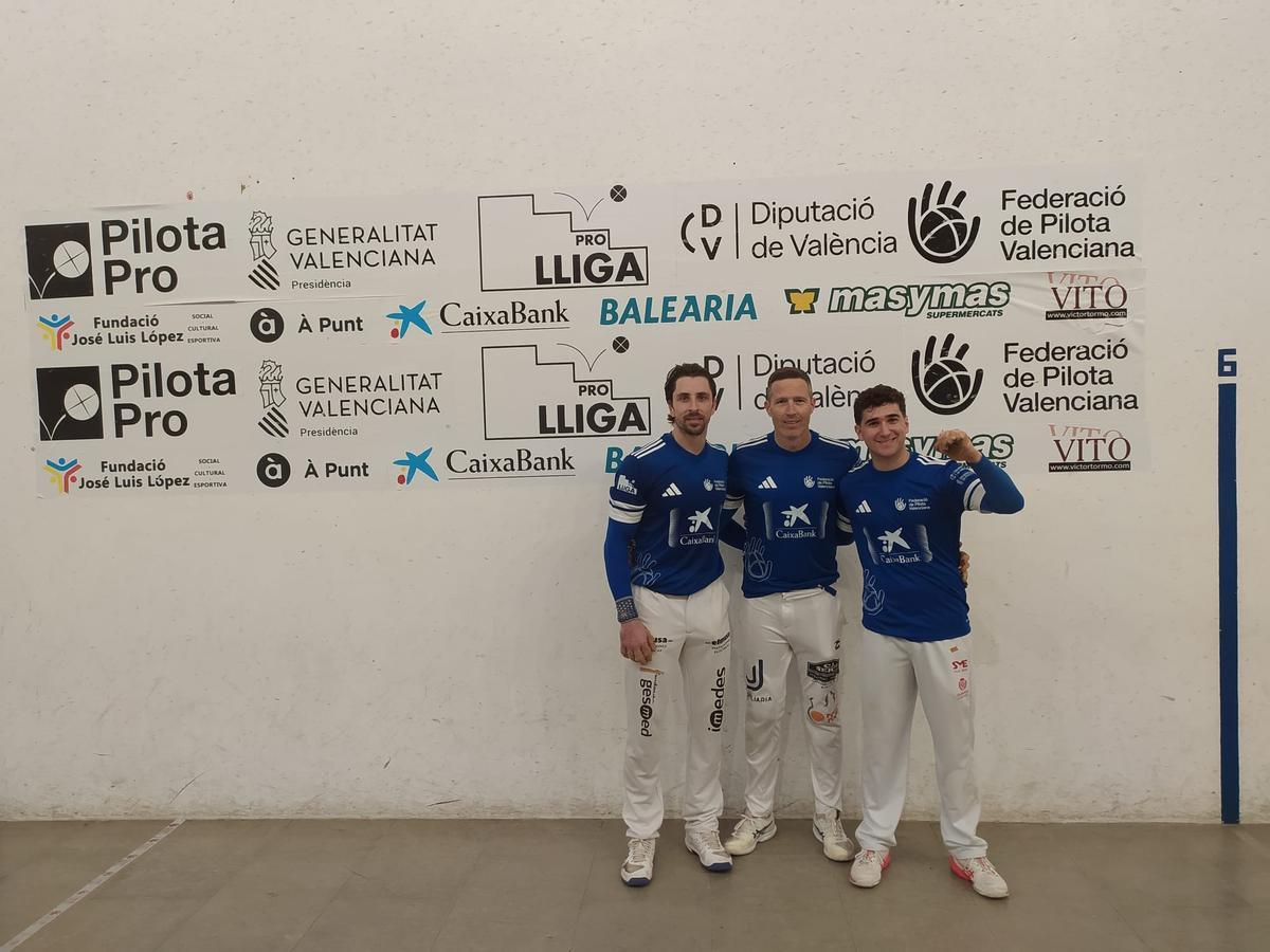 El trio de Puchol, guanyador a Pelayo.