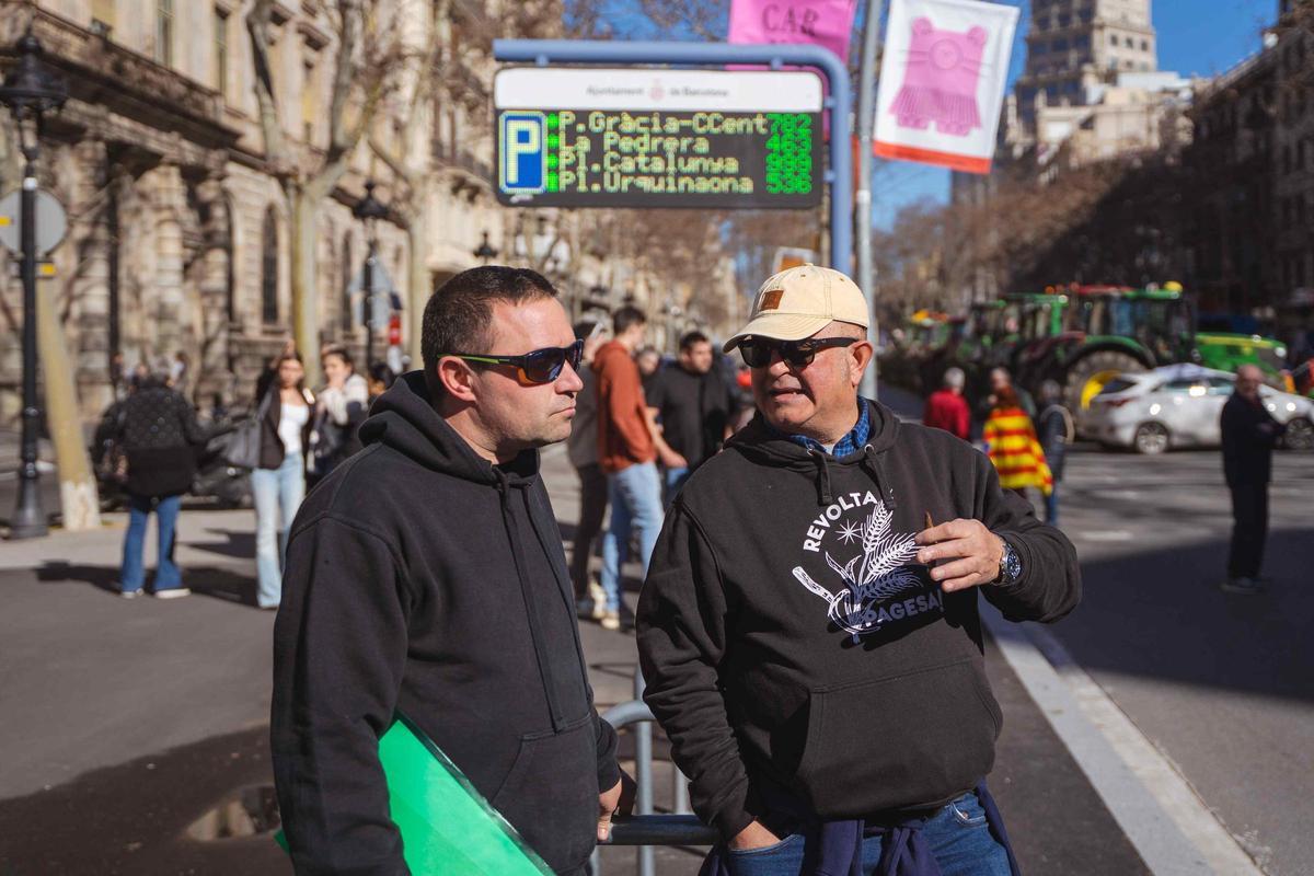 Les fotos de la marxa dels pagesos gironins cap a Barcelona