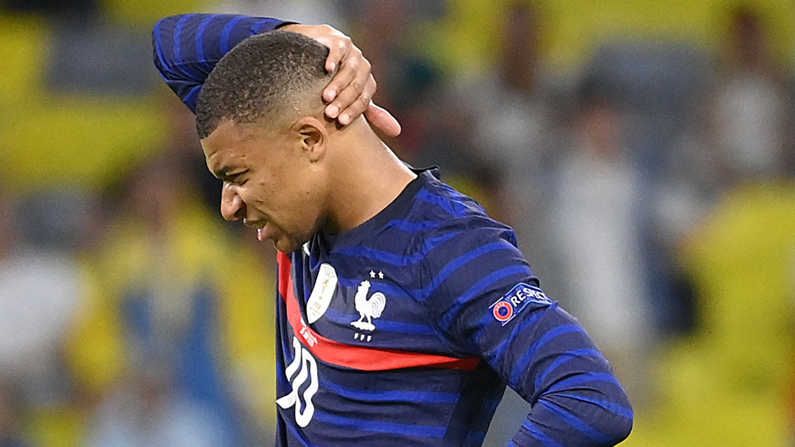 Kylian Mbappé durante la Eurocopa