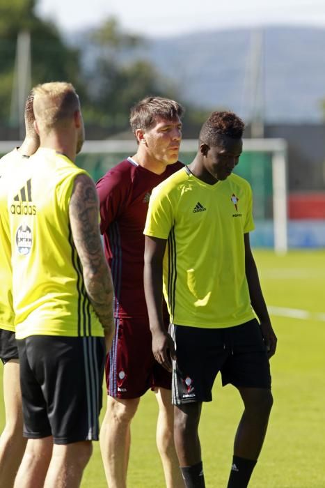 El Celta entrena en A Madroa // M.Canosa