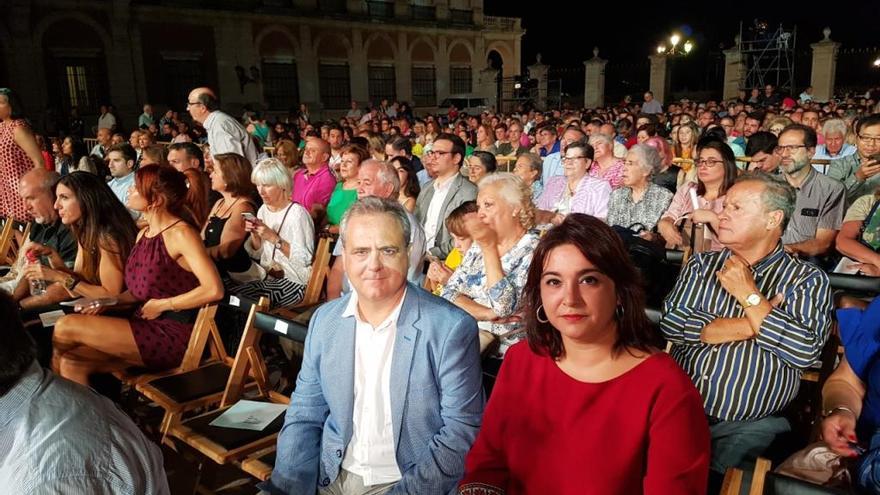 Los concejales Antonino y Tarazona en Aranjuez