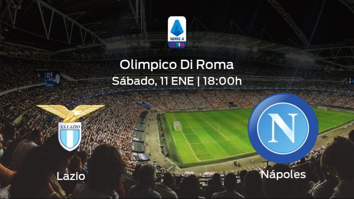 Jornada 19 de la Serie A: previa del encuentro Lazio - Nápoles