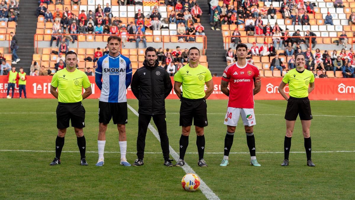 Presentación del Nàstic-Hércules de la primera vuelta jugado en Tarragona.