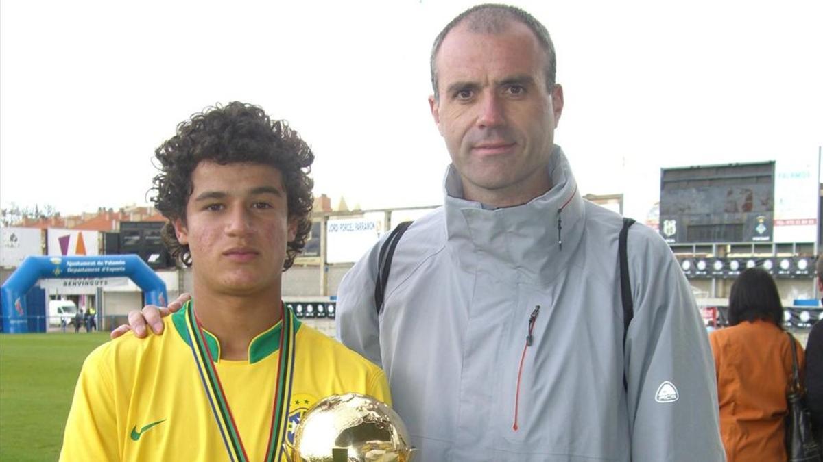 Coutinho, durante su participación en el MIC 2008 junto a Toni Lima, su descubridor en Europa