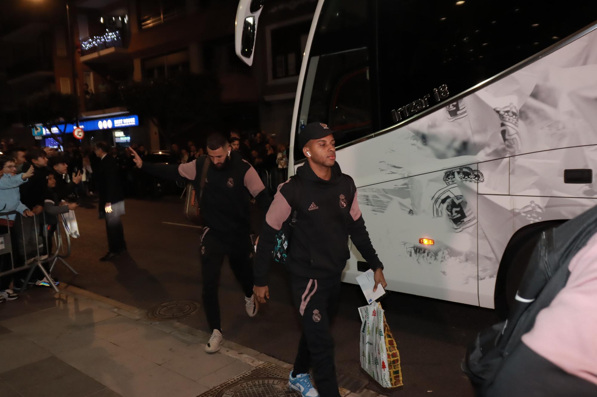 Así ha sido la llegada del Real Madrid a Castelló