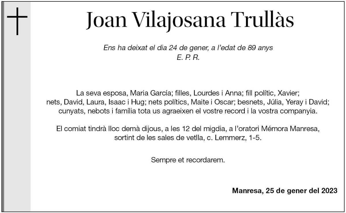 Joan Vilajosana Trullàs