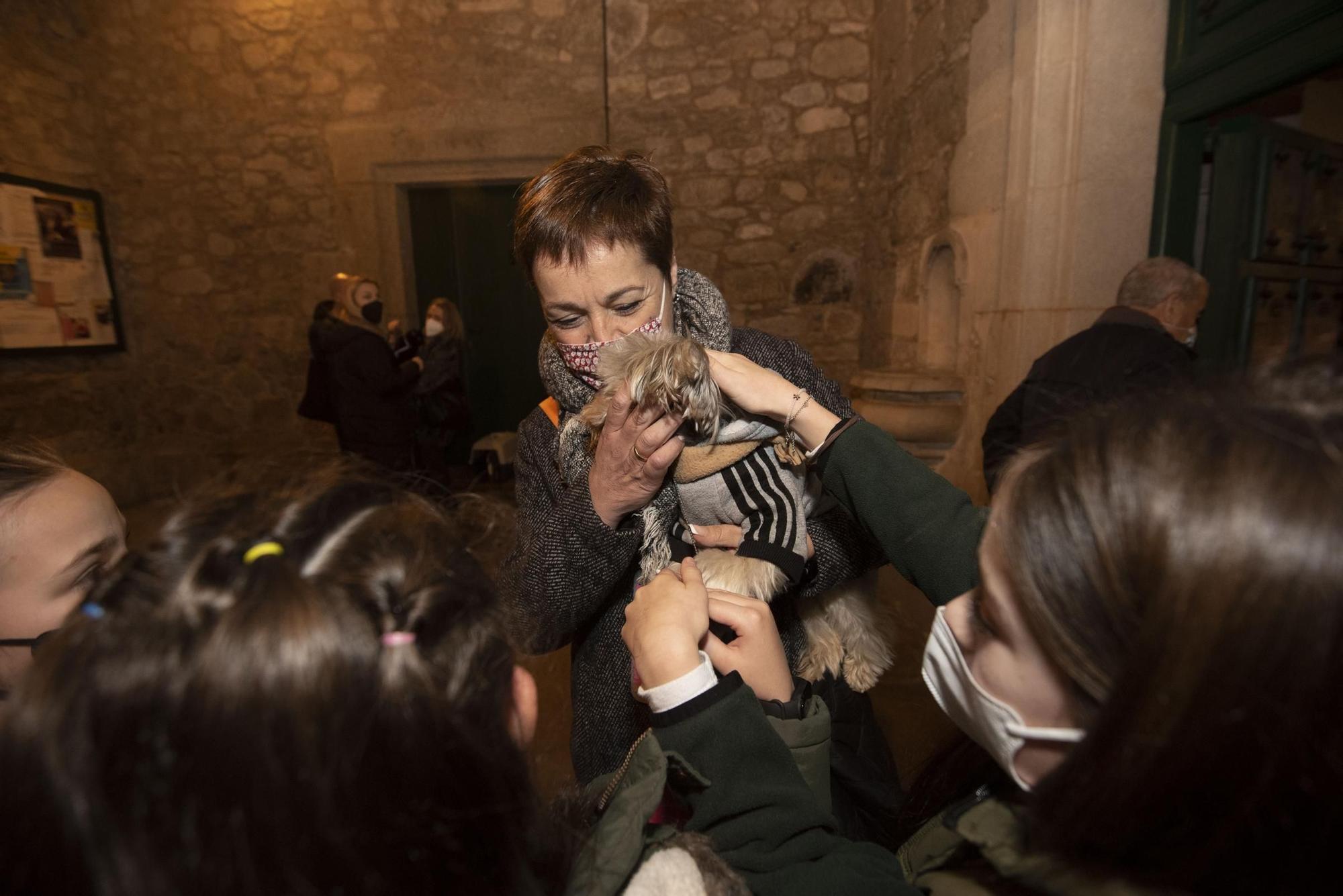 Bendición de mascotas en A Coruña por la festividad de San Antonio Abad