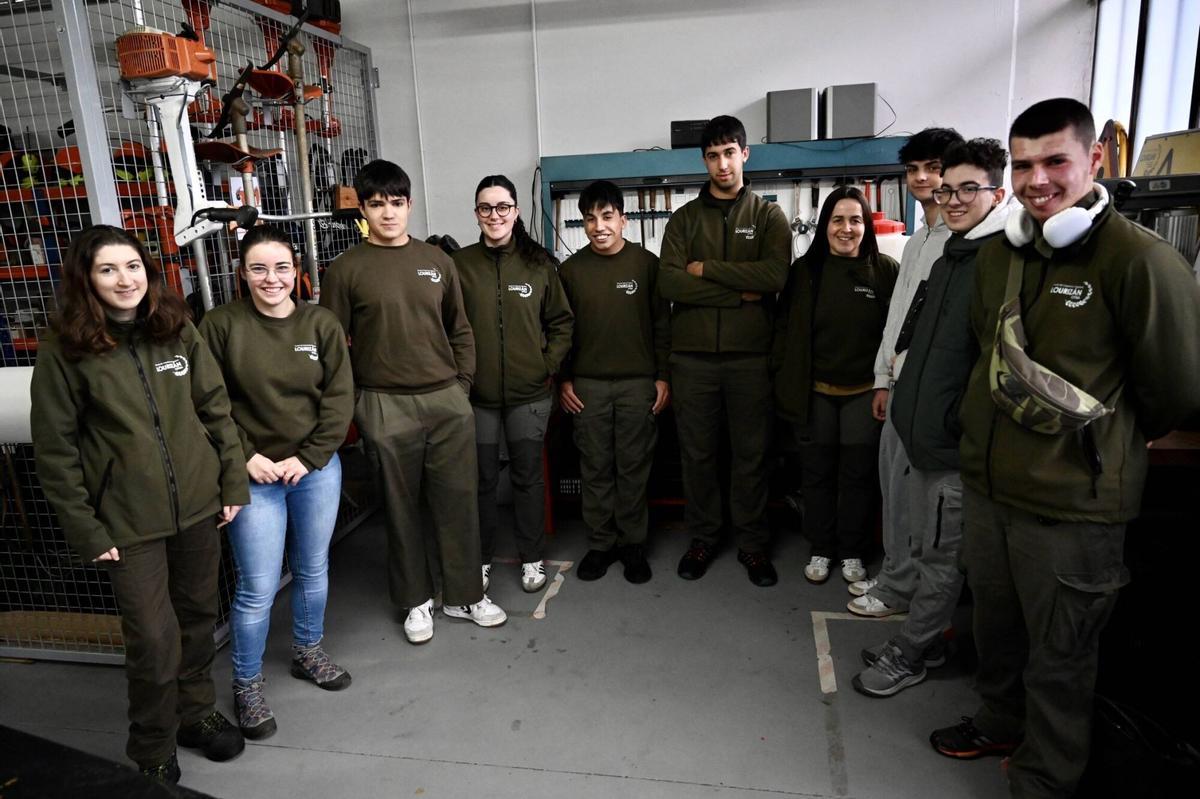 Alumnos del Centro de Formación e Experimentación Agroforestal de Lourizán
