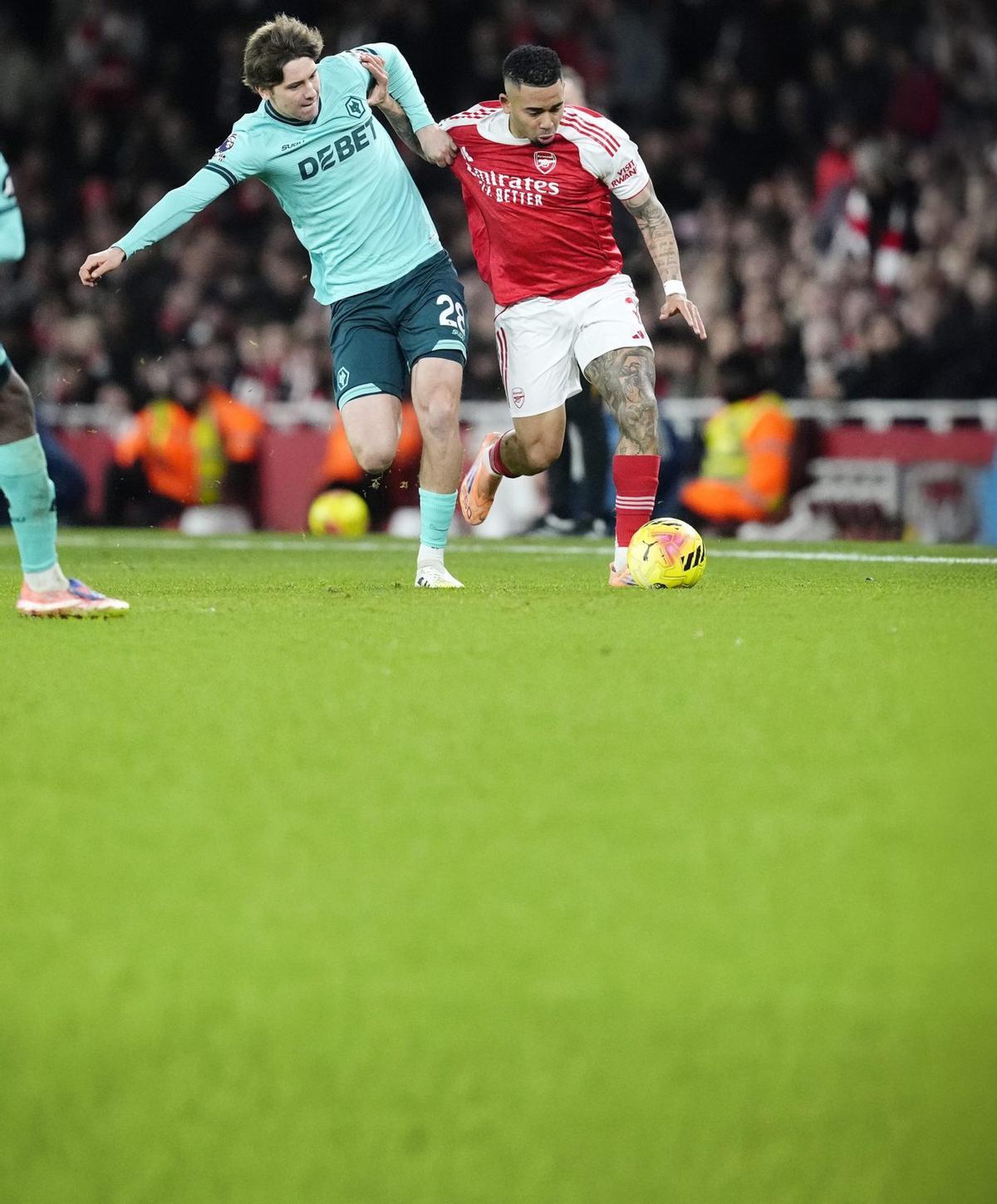 Fer López, en un 
reciente duelo entre 
el Wolverhampton
y el Arsenal.
|  Nick Potss