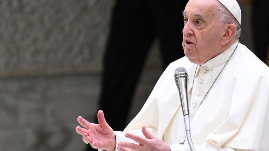 El Papa, en una alocución, el pasado mes de marzo.  | // EFE