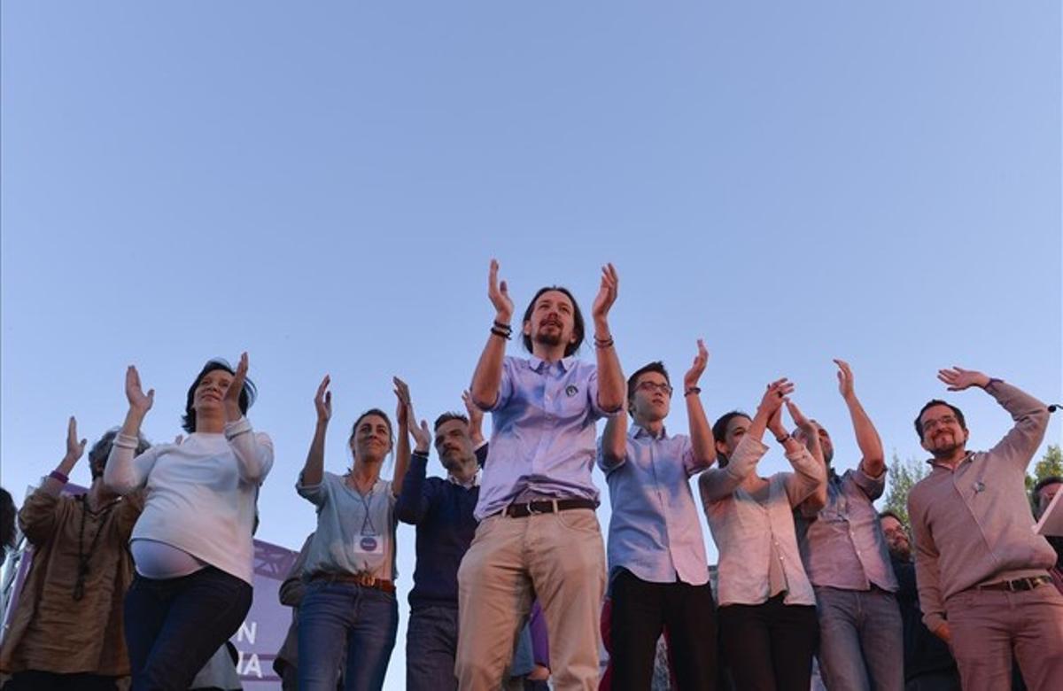 Cierre de campaña de PODEMOS en Madrid.