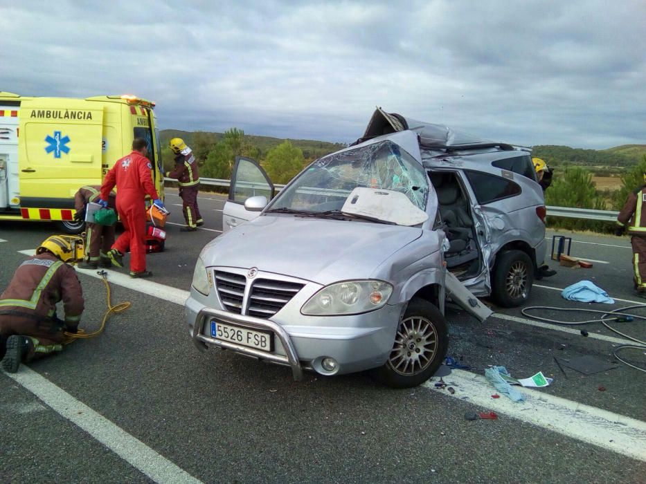 Accident de trànsit a Viladamat