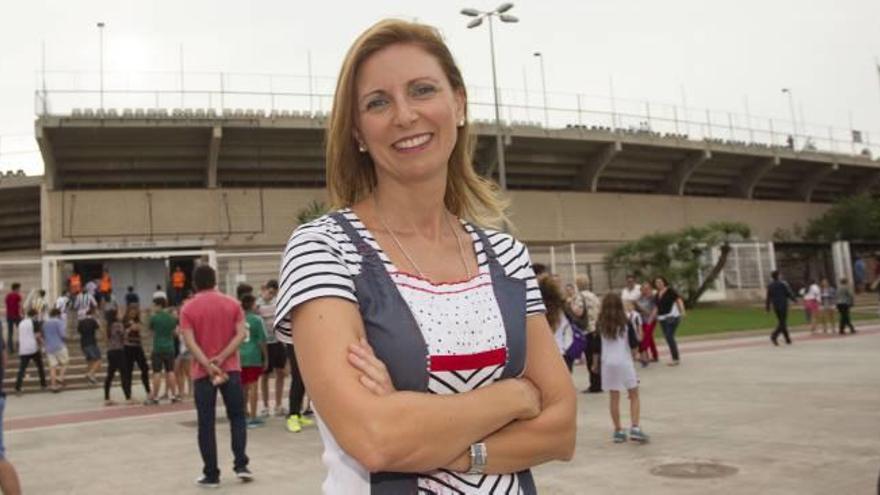 la alcaldesa de Castelló, Amparo Marco, a las puertas de Castalia.