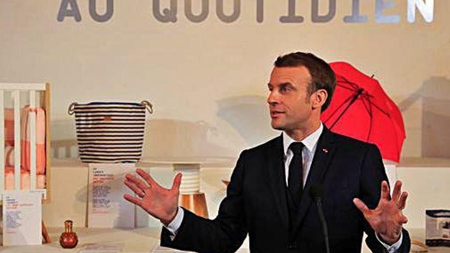 Macron, aquest divendres, en un acte previ a la representació