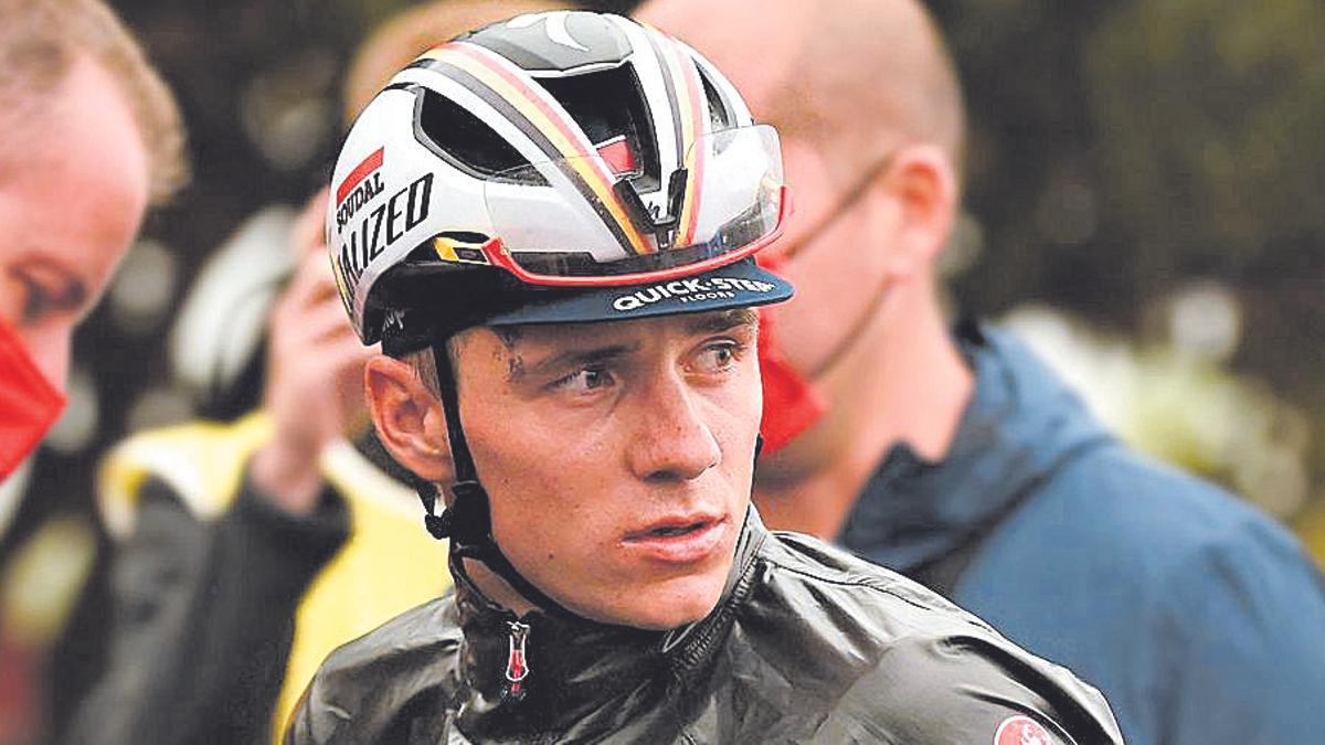 El ciclista belga Remco Evenepoel, tras la novena etapa de la Vuelta a España.