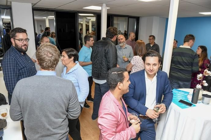 CANARIAS Y ECONOMIA 21-01-2019 LAS PALMAS DE GRAN CANARIA. Hyve Innovation Community SL. Pedro Ortega, inaugura las nuevas instalaciones en Gran Canaria de la empresa alemana Hyve Innovation Community SL, adscrita a la Zona Especial Canaria (ZEC) y vinculada al sector de la innovación y el desarrollo de software.  FOTOS: JUAN CASTRO