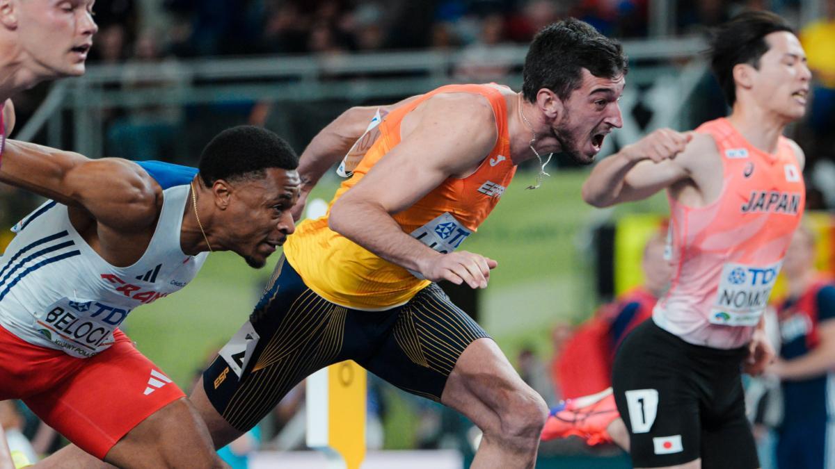 Quique Llopis, plata en los 60m vallas