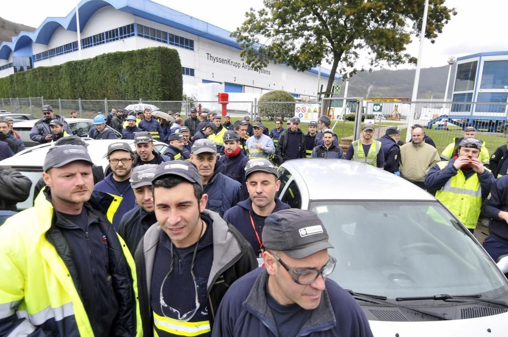 Paro de los trabajadores de Thyssenkrupp Airport Systems