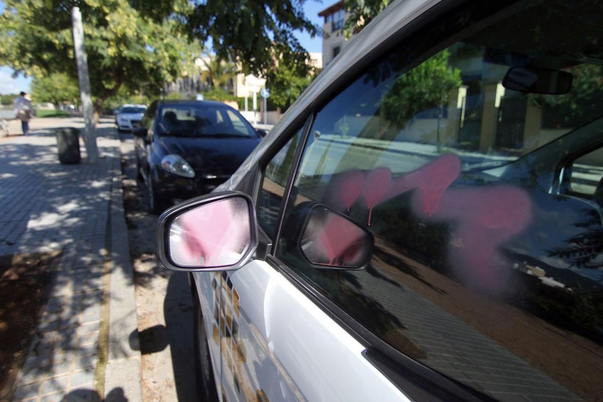 Pintadas en el barrio de Mirabueno