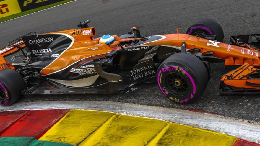 Fernando Alonso, con el McLaren-Honda.
