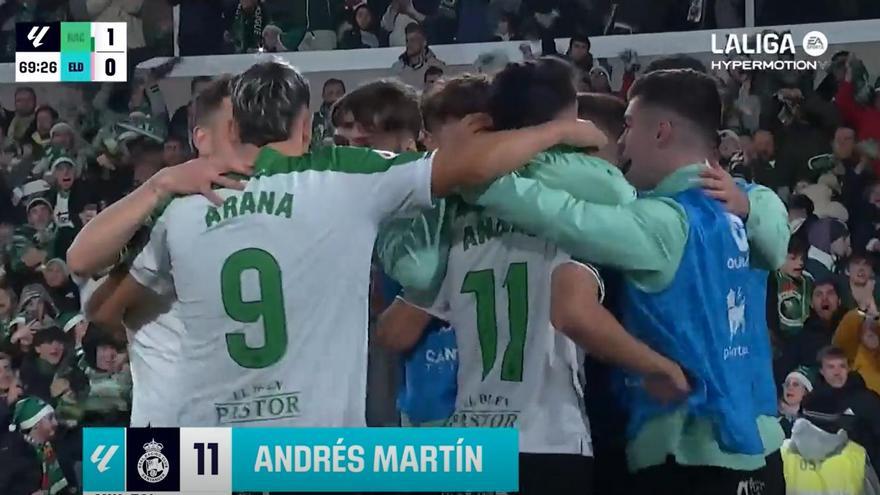 El 2-0 del Racing de Santander en el Racing de Santander 2-2 CD Eldense ...