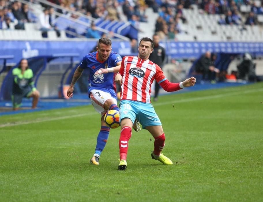 El partido entre el Oviedo y el Lugo, en imágenes