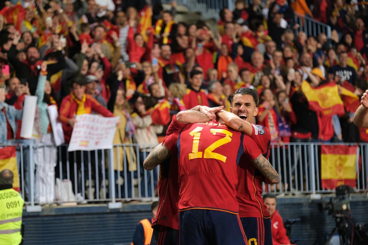 La Roja juega en Málaga contra Noruega, en imágenes