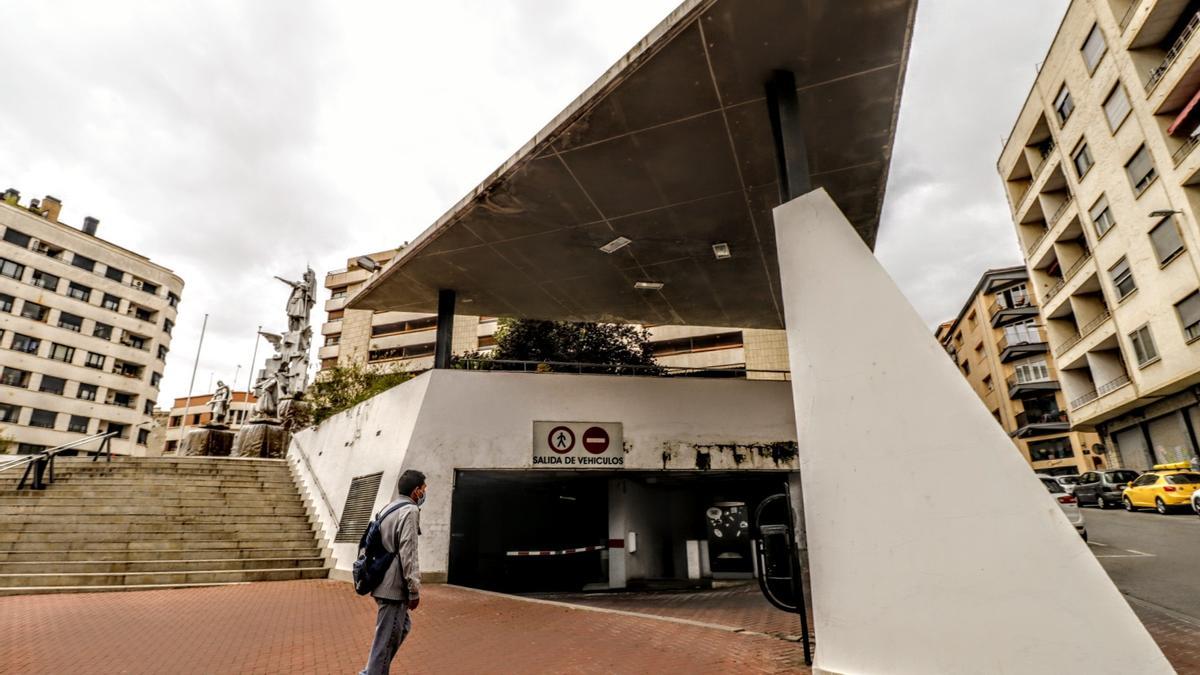 El parking de la Rosaleda.