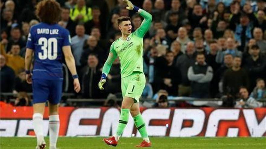 Kepa se rebela en la segunda fiesta del City