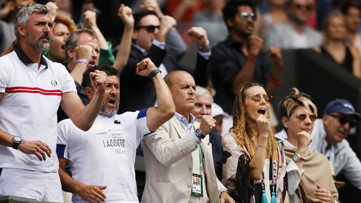 Ivanisevic, en el palco de Wimbledon