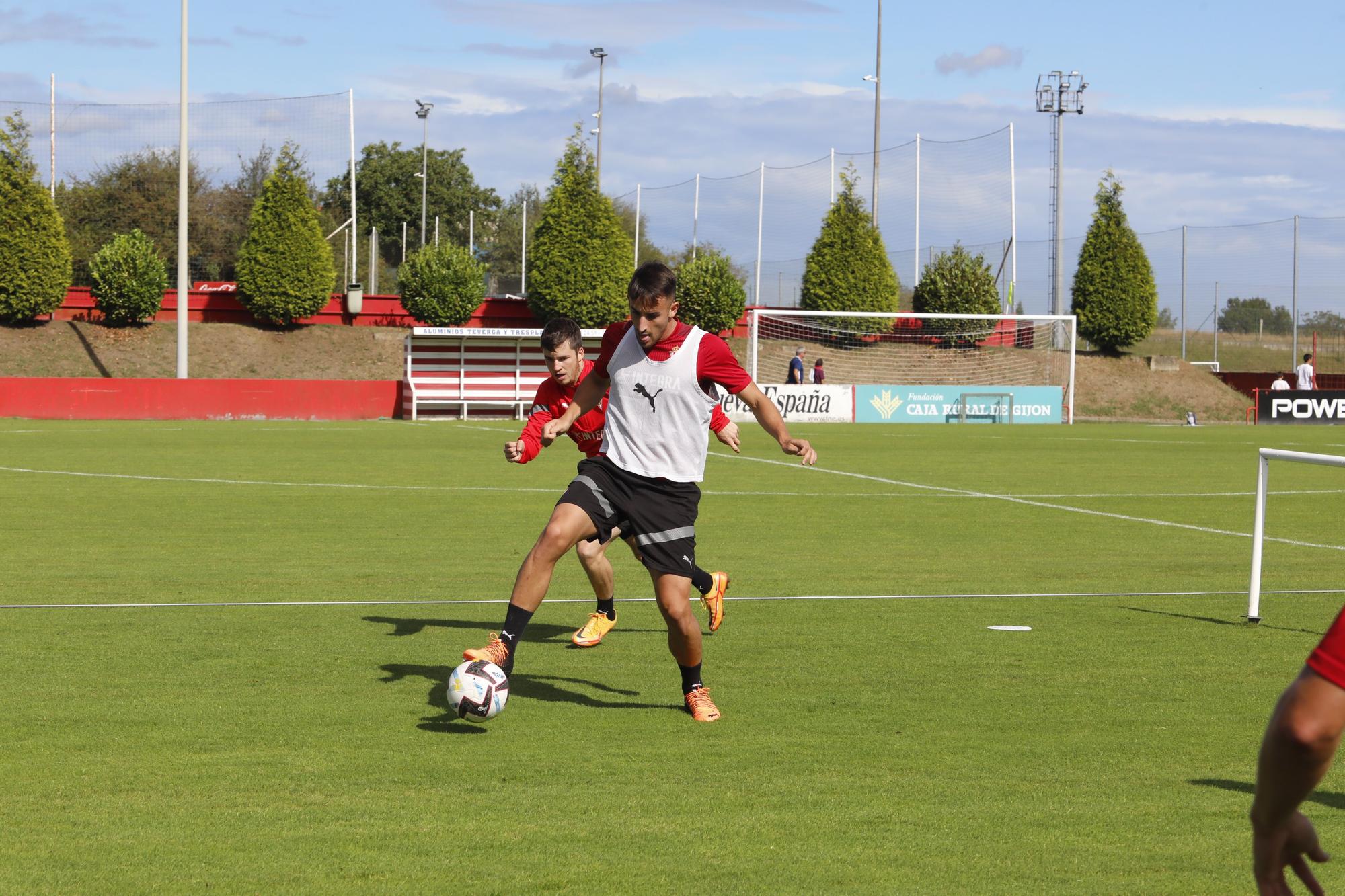 Entrenamiento del Sporting en Mareo