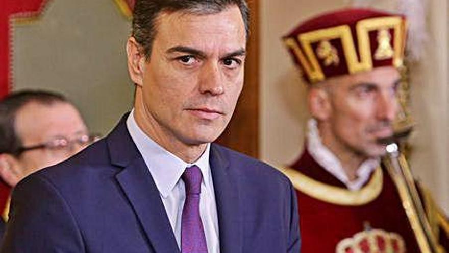 El president del Govern espanyol en funcions, Pedro Sánchez, ahir a Madrid