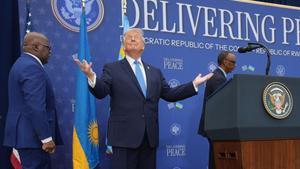 Trump exhibeix la pau entre el Congo i Ruanda mentre insulta Somàlia