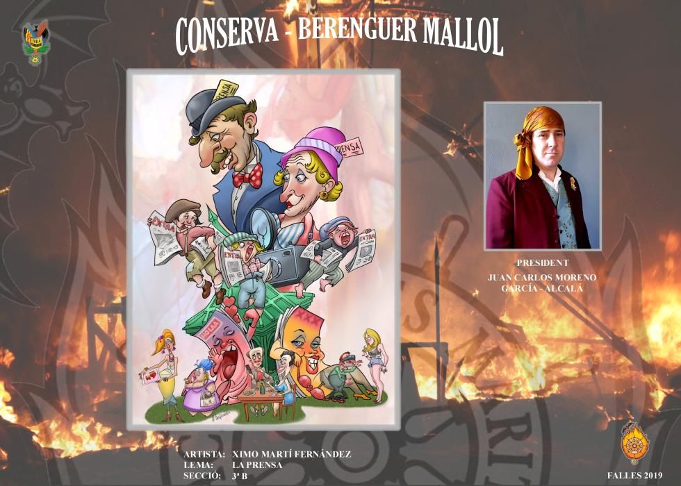 Conoce todos los proyectos de Fallas 2019 en el Marítimo