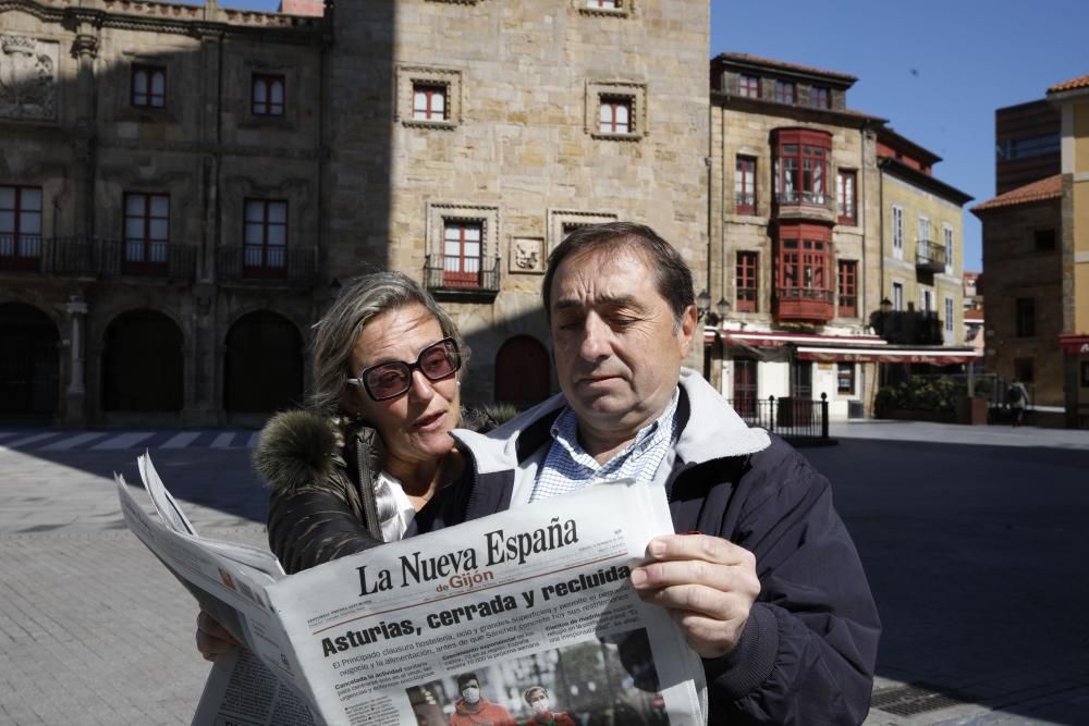 Así viven los asturianos el primer día de alarma