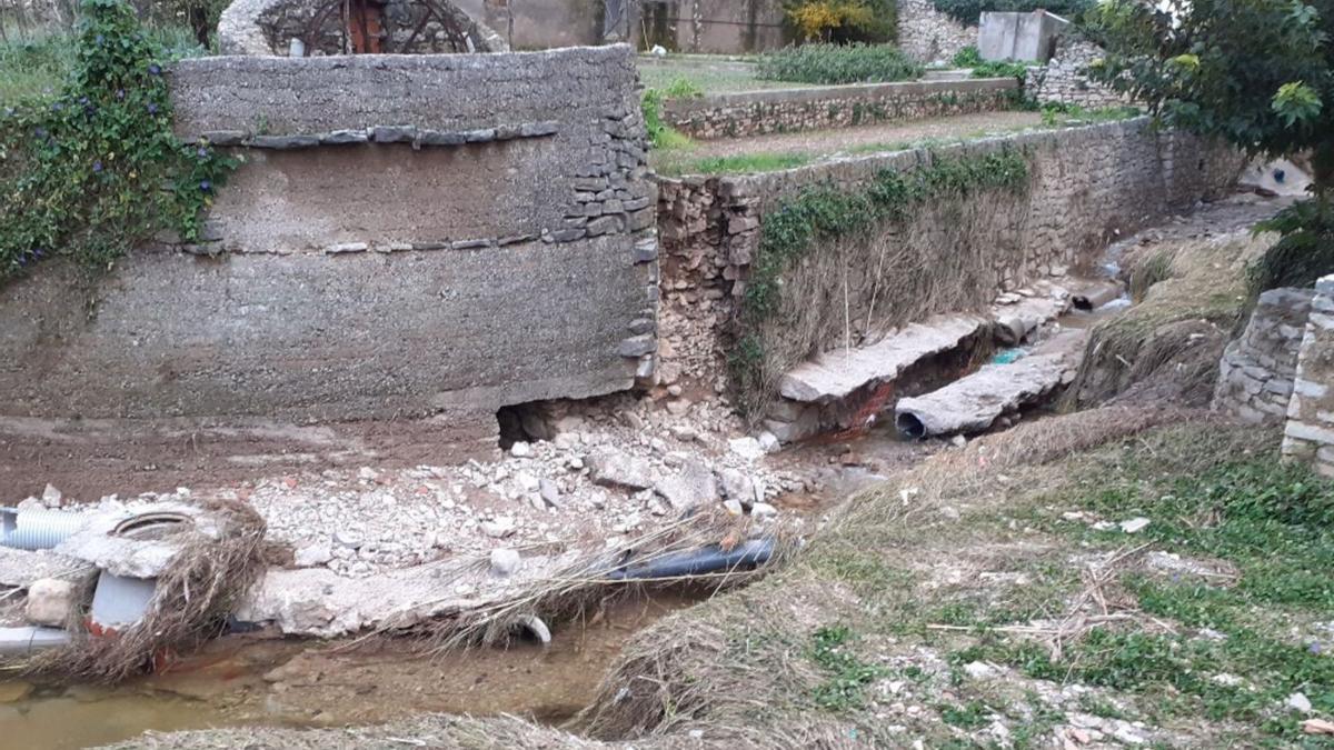 Las intensas lluvias del mes de noviembre provocaron la rotura de colectores en las depuradores de Xert y la Pobla. | MEDITERRÁNEO