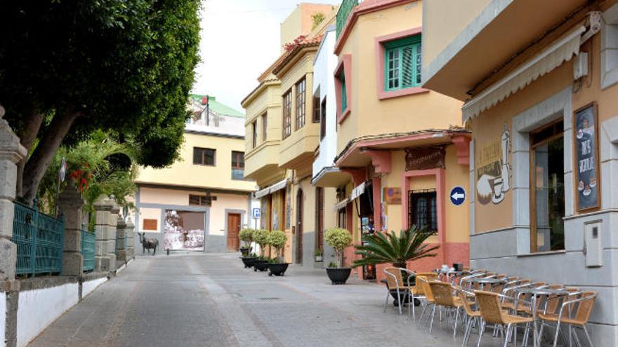 La plaza de Nuestra Señora del Rosario, en el casco histórico de Agüimes.