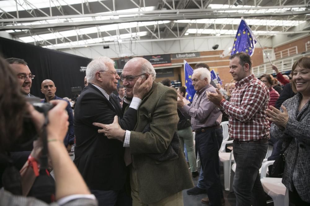 Mitin de Borrell y Barbón en Oviedo