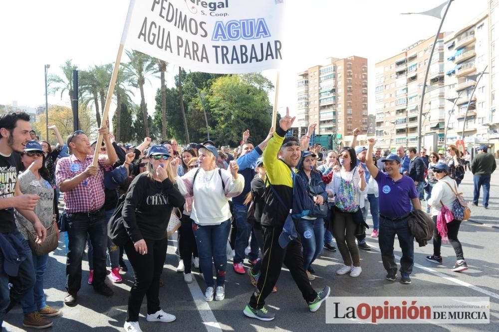 Manifestación de los agricultores por el Mar Menor en Murcia