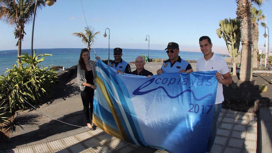 Playa Grande luce la primera bandera ecoplaya municipal