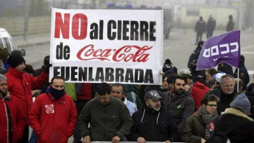 Incidentes entre la Policía y los trabajadores de Coca-Cola