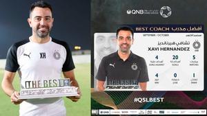 Xavi recibió el premio esta semana