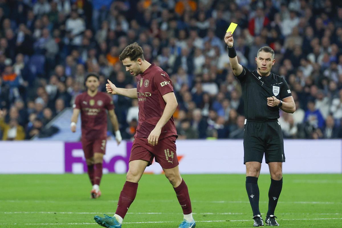 Nico González, durante el partido contra el Real Madrid