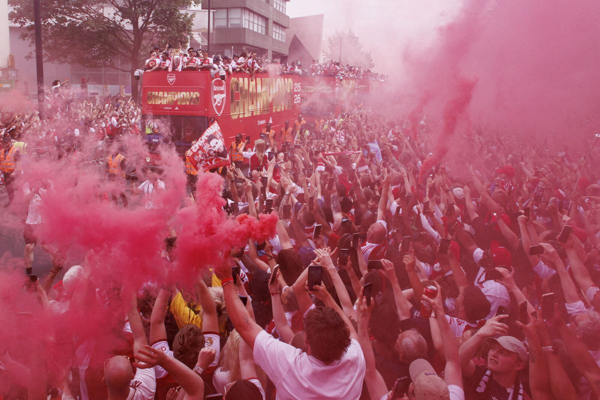 Las mejores imágenes del desfile del Arsenal por la Premier League