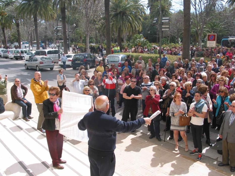 Manifestación contra el impuesto de sucesiones