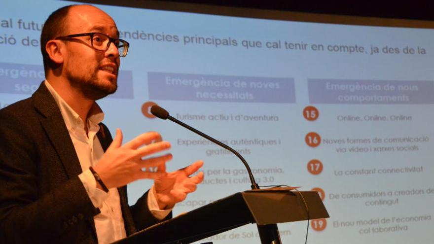 David Font en la presentació del pla de màrqueting de turisme de Catalunya