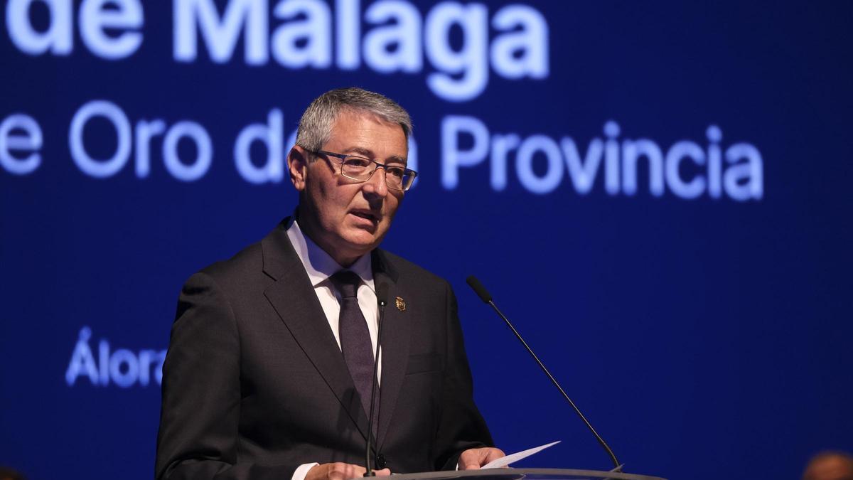 El presidente de la Diputación de Málaga, Francisco Salado, en una imagen de archivo de la celebración del Día de la Provincia.